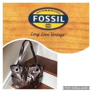 FOSSIL LEATHER TOTE